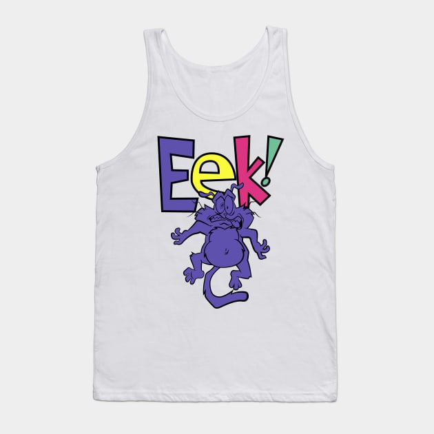 Eek the cat 90s color Tank Top by mauchofett